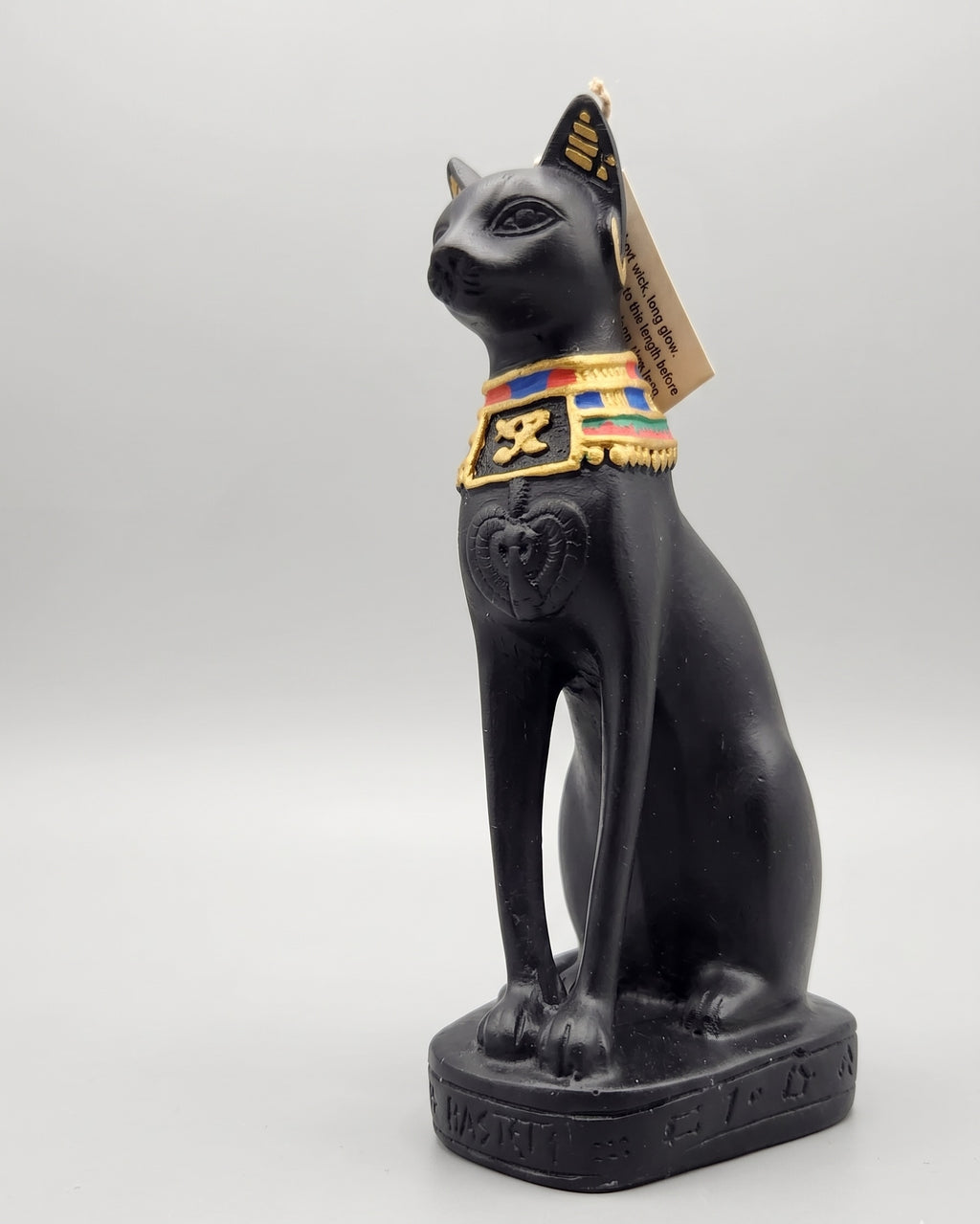 Bastet Goddess Sculpture Candle | Egyptian Cat Goddess Home Decor