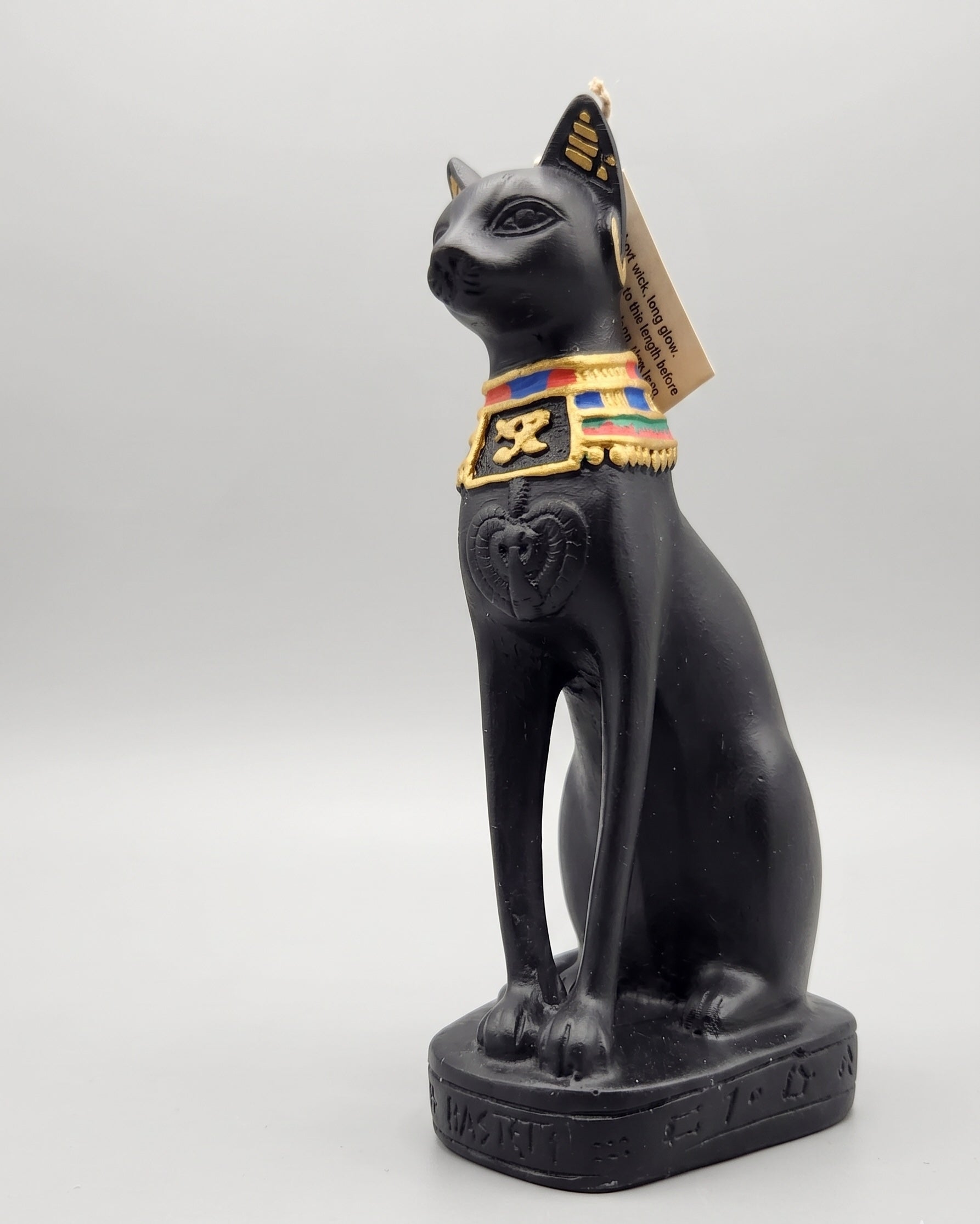 Bastet Goddess Sculpture Candle | Egyptian Cat Goddess Home Decor
