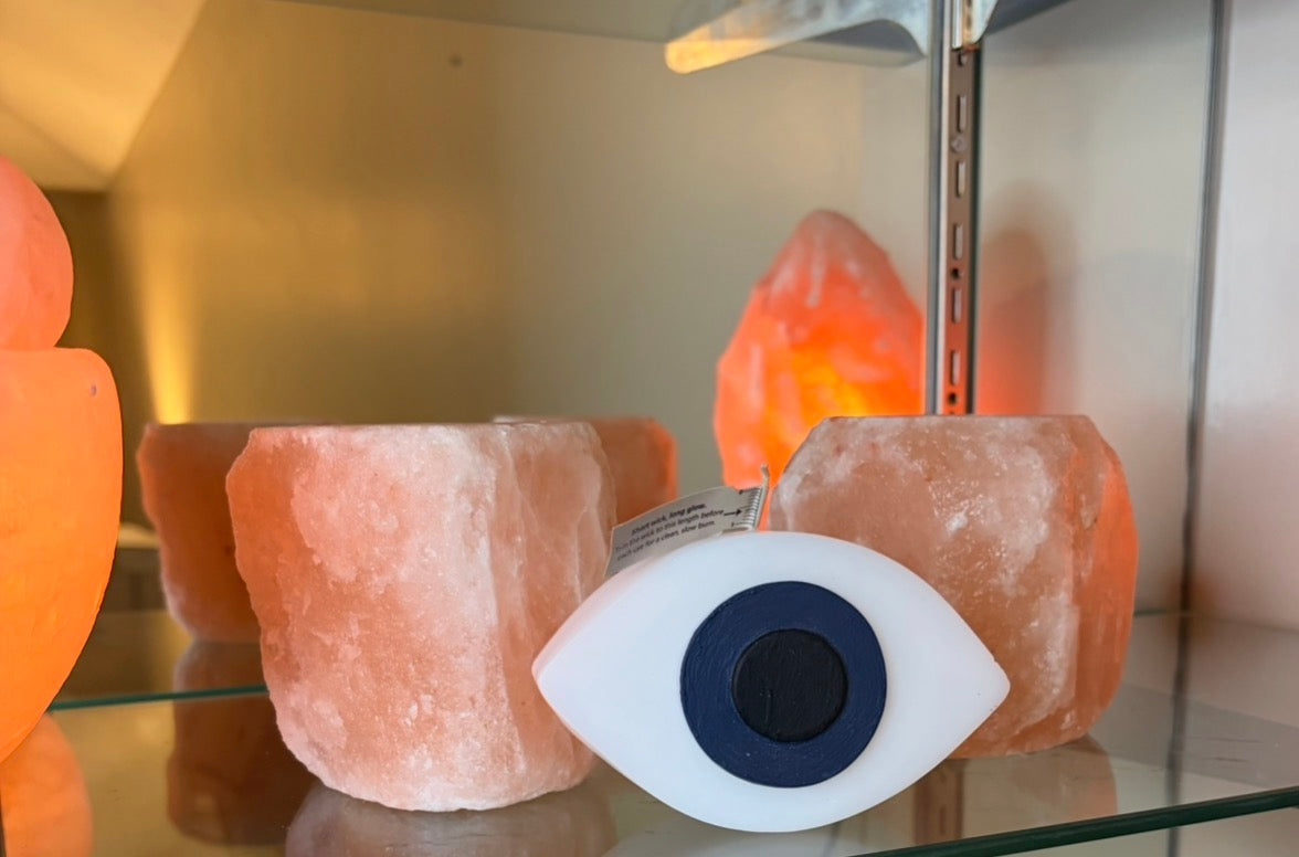 Sculptural Nazar Evil Eye Candle | Spiritual Protection Home Decor