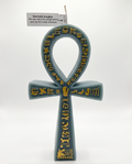 Green Nile Sage Sculptural Ankh Candle